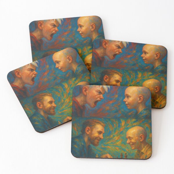 Item preview, From Rivals to Friends – Inspiring Surreal Art Print designed and sold by Not-Only-You.