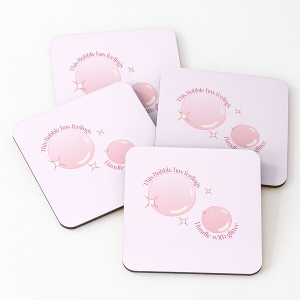 Item preview, This Bubble Has Feelings, Handle With Glitter Design designed and sold by Sketchy Stickers.