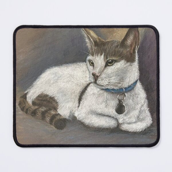 Item preview, Pastel of a reclining cat designed and sold by PruDesigns.