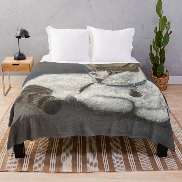 Item preview, Pastel of a reclining cat designed and sold by PruDesigns.