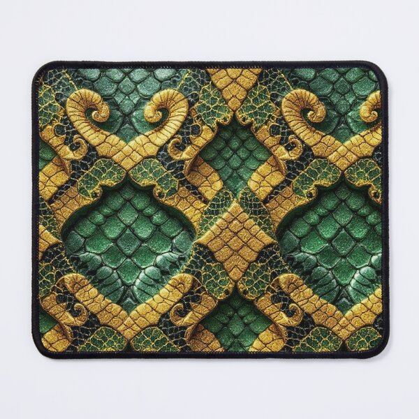 Item preview, Golden Emerald Ornate Dragon Scales Pattern: shirt, dress, bag pack, phone case and home decor designed and sold by TheGaliyaStudio.