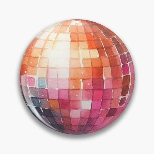 Item preview, Pink and Orange Watercolour Discoball designed and sold by InWonderland-.
