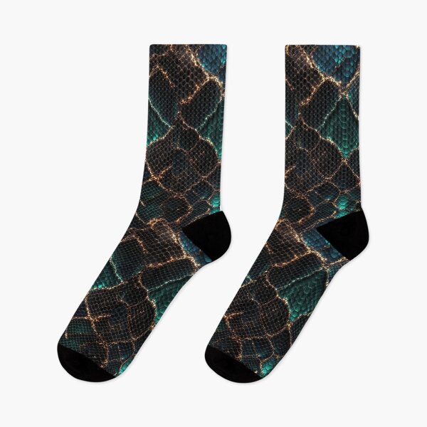 Item preview, Glowing Teal Gold Snake Skin Diamond Pattern: shirt, dress, bag, phone case and home decor  designed and sold by TheGaliyaStudio.