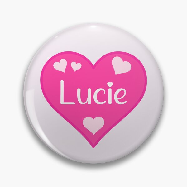Item preview, Lucie Name Pink Heart  designed and sold by Jeallan Designs.