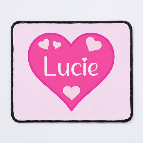 Item preview, Lucie Name Pink Heart designed and sold by Jeallan Designs.