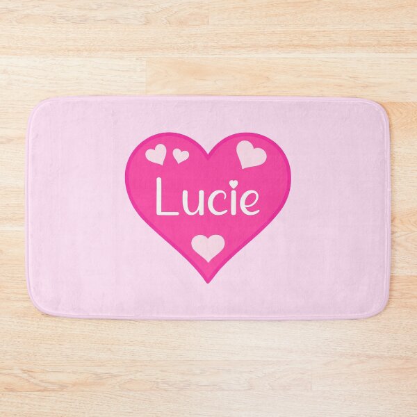 Item preview, Lucie Name Pink Heart  designed and sold by Jeallan Designs.