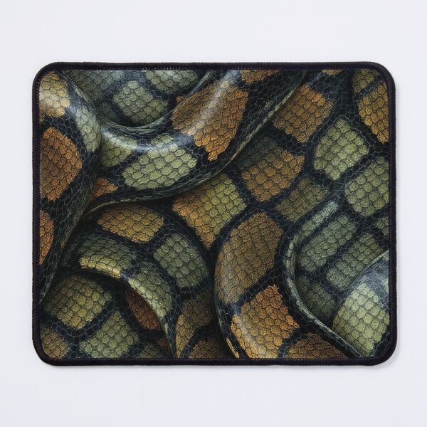 Item preview, Wavy Olive Brown Cobra Skin Seamless Texture: snake shirt, dress, bag, phone case and home decor designed and sold by TheGaliyaStudio.