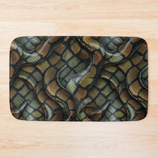 Item preview, Wavy Olive Brown Cobra Skin Seamless Texture: snake shirt, dress, bag, phone case and home decor  designed and sold by TheGaliyaStudio.