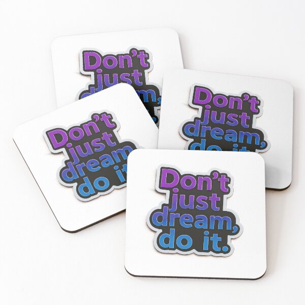 Item preview, Don't Just Dream, Do It – Motivational Gradient Quote Sticker designed and sold by Parinlada.