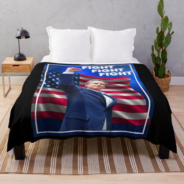 Item preview, Gavin Newsom Trolling Trump Meme War Fight Fight Fight designed and sold by klukisu09.