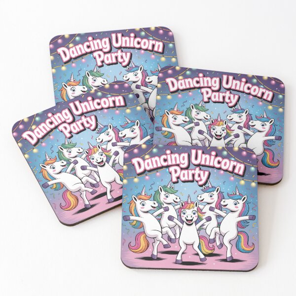 Item preview, Dancing Unicorn Party - Whimsical Art designed and sold by SababaShop.