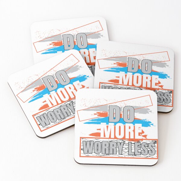Item preview, Do More Worry Less T-Shirt | Positive Motivational Quote Tee designed and sold by Graphic Botique.