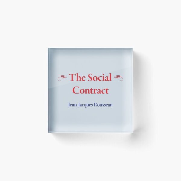 Item preview, Jean-Jacques Rousseau, The Social Contract, Classic Literature designed and sold by CharlottePlaceArt.