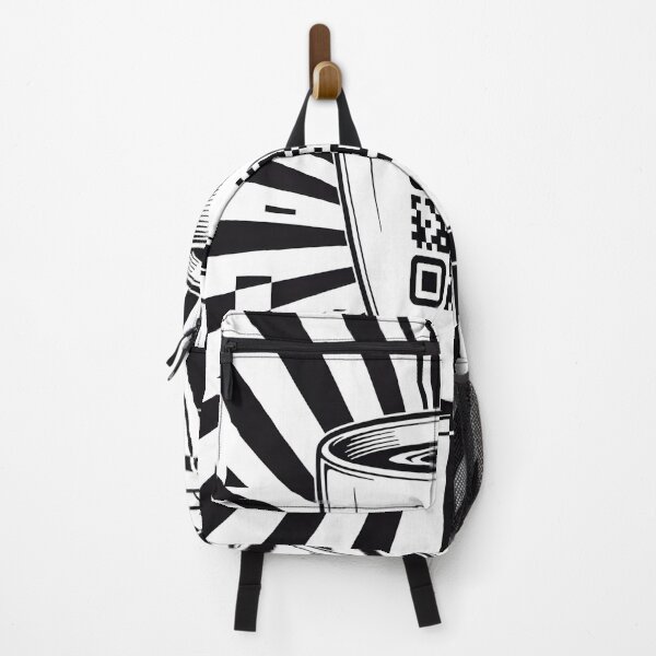 Item preview, Minimalist Coffee Cup QR Code Sticker – Black & White Doodle designed and sold by Rudro-Fashion.