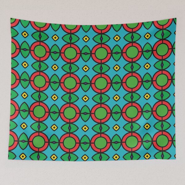 Item preview, patterns geometry seamless colorful repeat pattern designed and sold by Abrahamjrnd.
