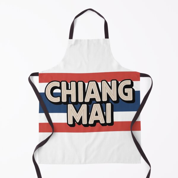 Item preview, Chiang Mai Thailand Flag Sticker – Retro Travel Badge Design designed and sold by Timeless Design.