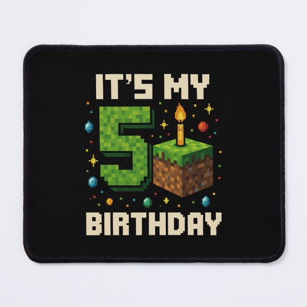 Item preview, Birthday Boy It's My 5th Birthday Game Pixel Boys designed and sold by Blok45.