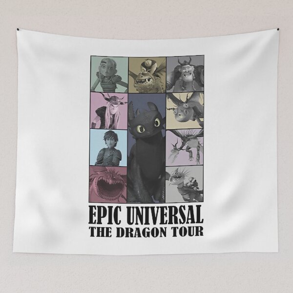 Item preview, VIntage he Dragon Tour Movie designed and sold by legrowbradacf.
