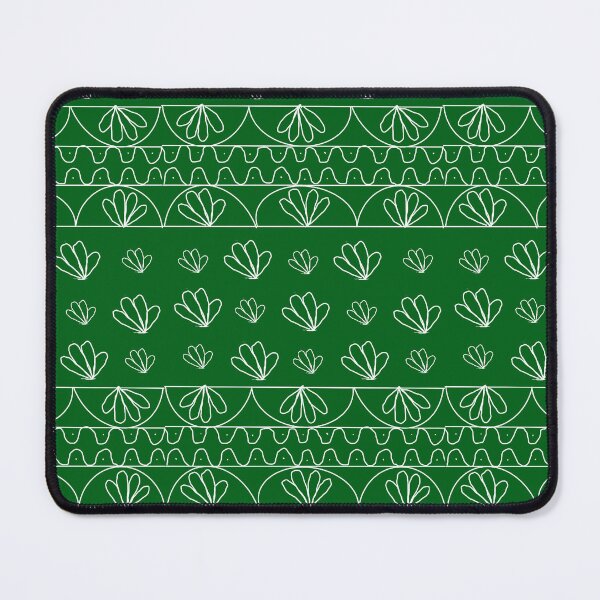 Item preview, Indian prints with rangoli repeating pattern - green designed and sold by Svasti Arts and Designs.