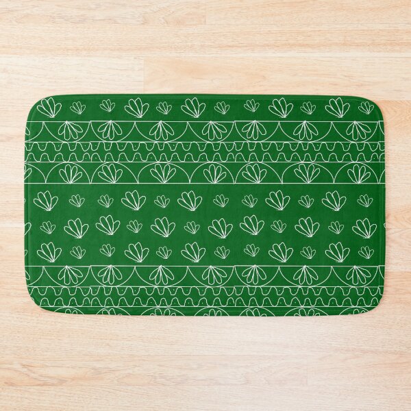 Item preview, Indian prints with rangoli repeating pattern - green designed and sold by Svasti Arts and Designs.