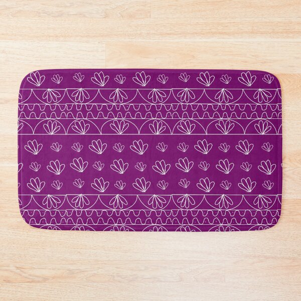 Item preview, Indian prints with rangoli repeating pattern - violet designed and sold by Svasti Arts and Designs.