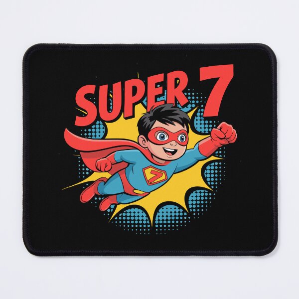 Item preview, Super 7 Hero Birthday Comic Style Kids designed and sold by Blok45.