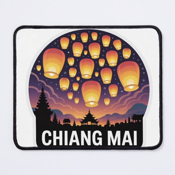 Item preview, Chiang Mai Lantern Festival Sticker – Yi Peng Thailand Travel Design designed and sold by Timeless Design.