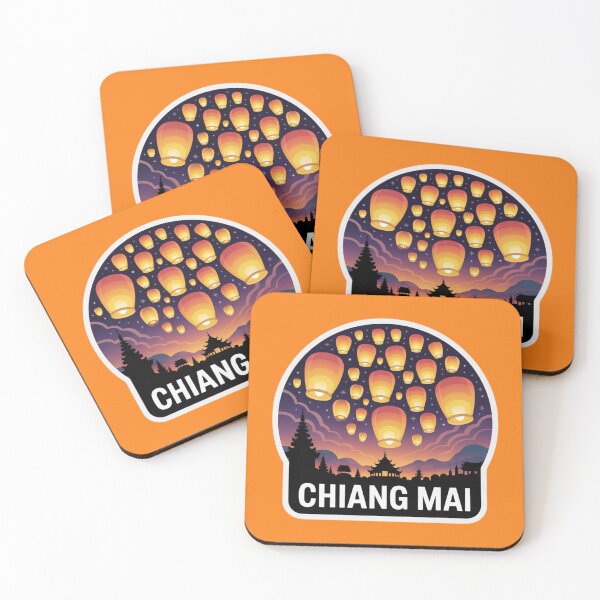 Item preview, Chiang Mai Lantern Festival Sticker – Yi Peng Thailand Travel Design designed and sold by Timeless Design.