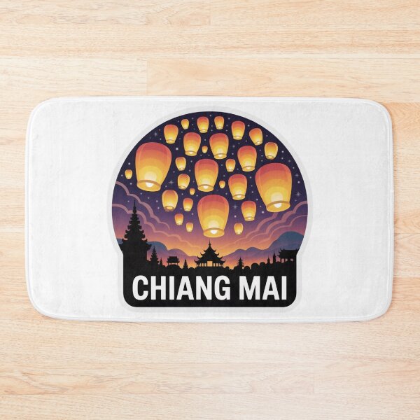 Item preview, Chiang Mai Lantern Festival Sticker – Yi Peng Thailand Travel Design designed and sold by Timeless Design.