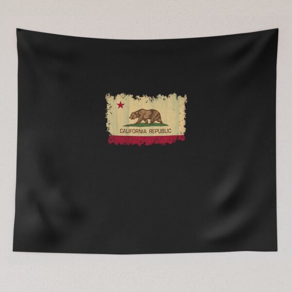 Item preview, California-Republic-State-Flag---Distressed-Edges-On-Spruce-Planks-(1) designed and sold by ColbyConn.