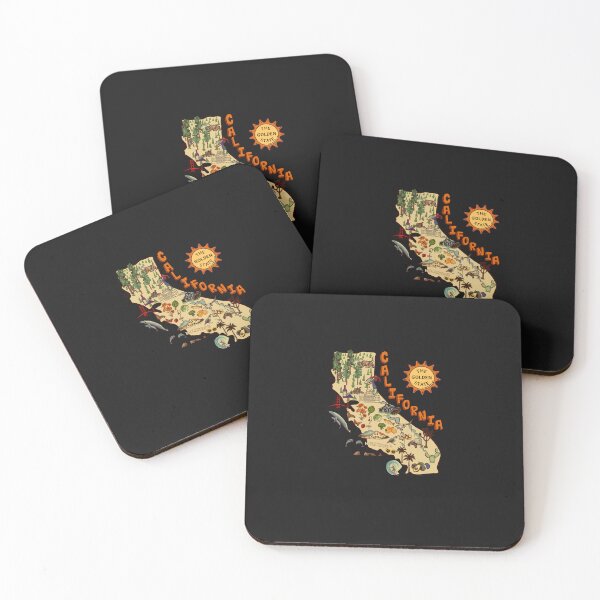 Item preview, California-State-Map-With-Colorful-Pictures designed and sold by ColbyConn.