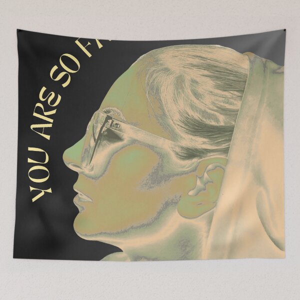 Item preview, ✨ You Are So Far Away – Retro Portrait (Dark Version) designed and sold by SANNYSTAM.