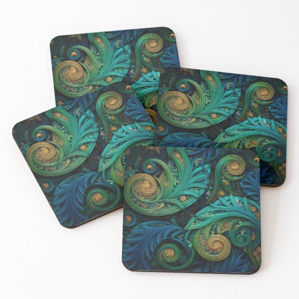Item preview, New Zealand Māori Paua Pattern Koru Design 479 designed and sold by GrinGalore.