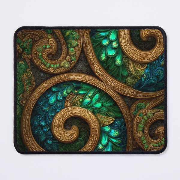 Item preview, New Zealand Māori Paua Pattern Koru Design 480 designed and sold by GrinGalore.