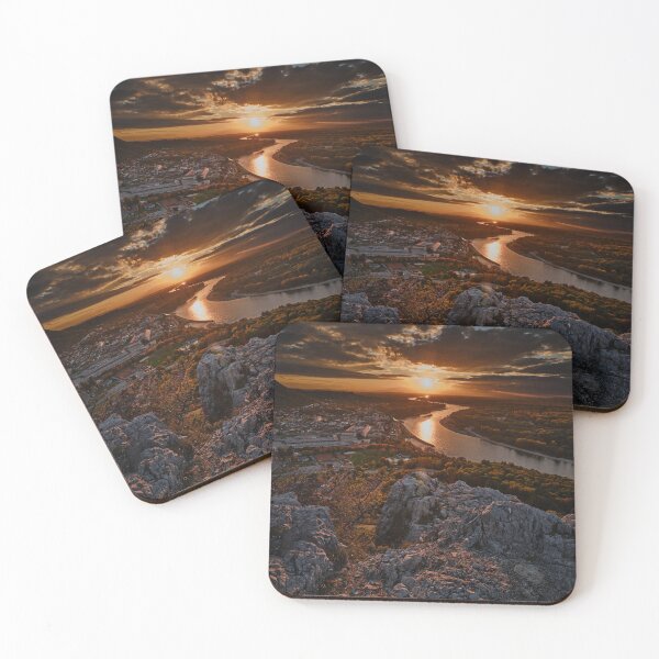 Item preview, Dramatic Sunset over Hainburg and the Danube from Braunsberg designed and sold by RastislavS.