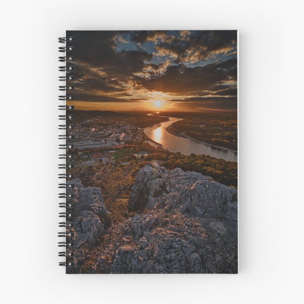 Item preview, Dramatic Sunset over Hainburg and the Danube from Braunsberg designed and sold by RastislavS.