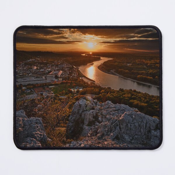 Item preview, Dramatic Sunset over Hainburg and the Danube from Braunsberg designed and sold by RastislavS.