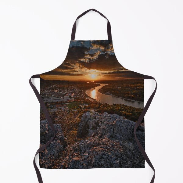 Item preview, Dramatic Sunset over Hainburg and the Danube from Braunsberg designed and sold by RastislavS.