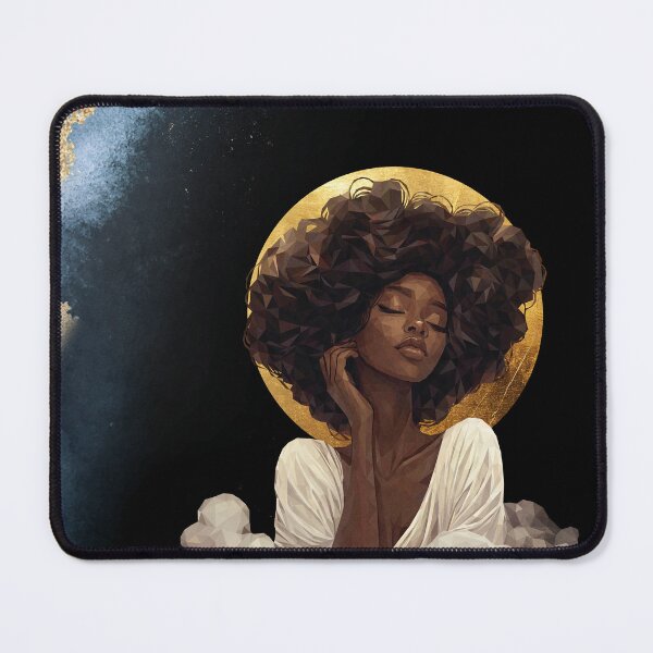 Item preview, Golden Serenity – Low-poly portrait of a woman in white designed and sold by Artenreich.