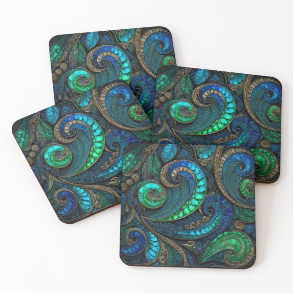 Item preview, New Zealand Māori Paua Pattern Koru Design 481 designed and sold by GrinGalore.