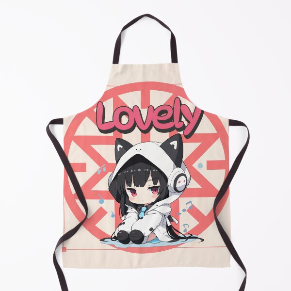 Item preview, Kawaii Chibi Girl in Cat Hoodie – Lovely Anime Art designed and sold by Veradion .