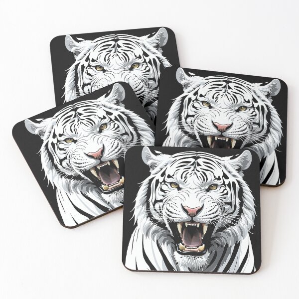 Item preview, Roaring white tiger full of primal energy [2]. designed and sold by MissYouONLY.