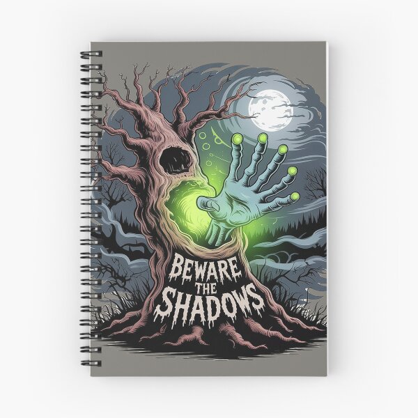 Item preview, Beware the Shadows – Spooky Halloween Horror Tree Design designed and sold by Wicked.Teez.