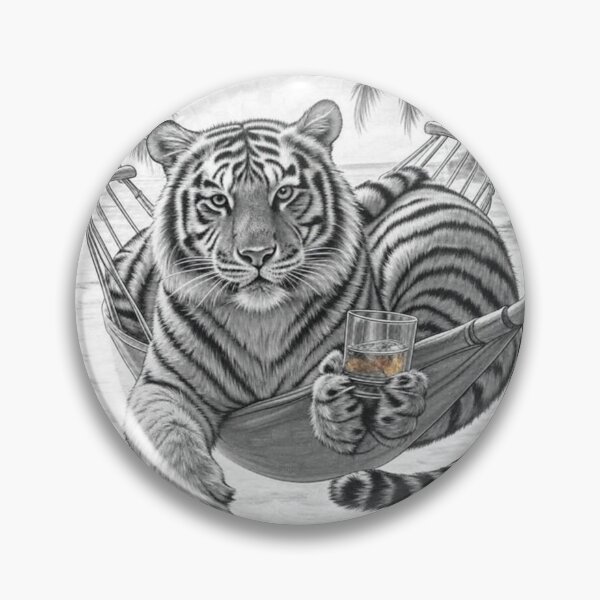 Item preview, Lazy Tiger Boss – Work Hard, Chill Harder designed and sold by LeoCreazyShop.