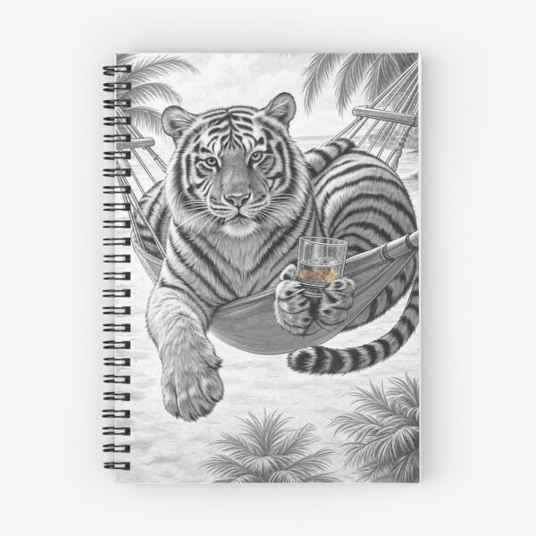 Item preview, Lazy Tiger Boss – Work Hard, Chill Harder designed and sold by LeoCreazyShop.