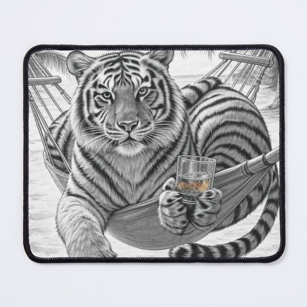 Item preview, Lazy Tiger Boss – Work Hard, Chill Harder designed and sold by LeoCreazyShop.