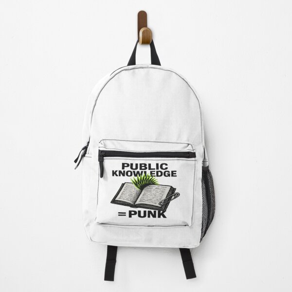 Item preview, Public Knowledge = Punk - Library-Punk Open-Book Safety Pin designed and sold by POD DYNASTY | Original Print On Demand T-Shirt Graphics.