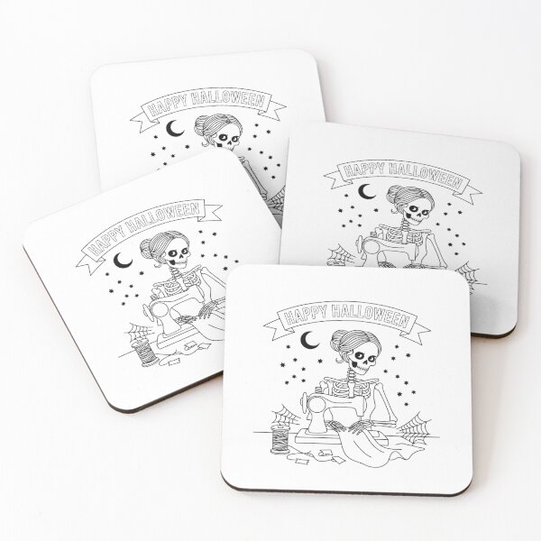 Item preview, Messy Bun Hair Skeleton Sewer Quilter designed and sold by BHMARTS.