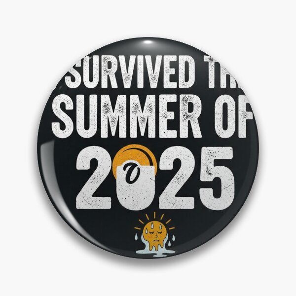Item preview, I Survived The Summer of 2025 - Funny Sarcastic Sun Melting T-Shirt designed and sold by Clavivs.