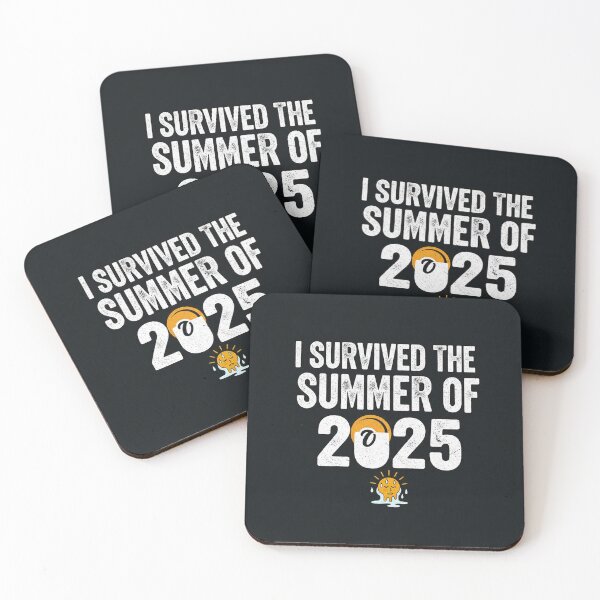 Item preview, I Survived The Summer of 2025 - Funny Sarcastic Sun Melting T-Shirt designed and sold by Clavivs.